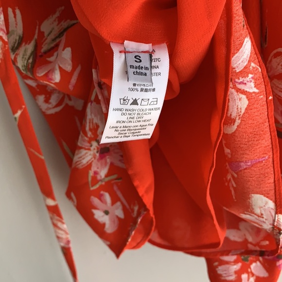 β€οΈβπ₯ Fabβrik Small Red Floral Summer Dress β€οΈβπ₯ - Picture 4 of 4